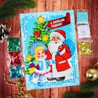 Набор для творчества. Аппликация пайетками «С Новым Годом!» с клеевым слоем 21 х 29,7 см + 6 цветов пайеток - Фото 2