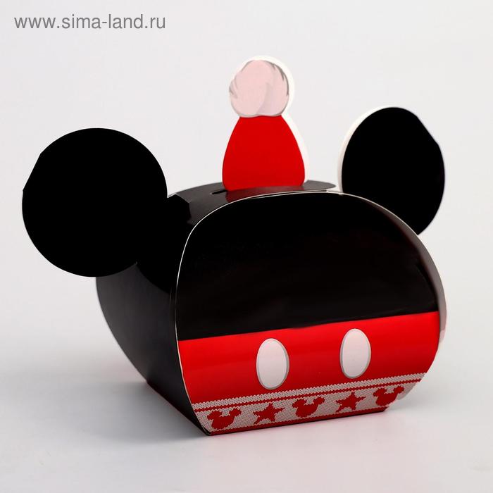 Подарочная коробка «С Новым Годом!», Микки Маус и его друзья, 11,5 х 11 х 9 см - Фото 1