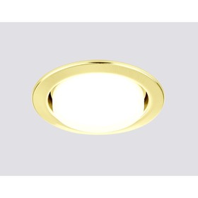 Светильник Ambrella light встраиваемый, GX53, цвет золото, d=90 мм