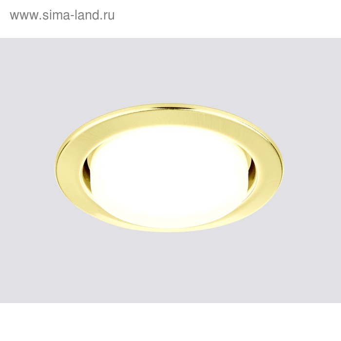 Светильник Ambrella light встраиваемый, GX53, цвет золото, d=90 мм - Фото 1
