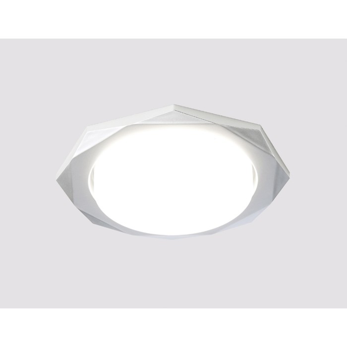 Светильник Ambrella light встраиваемый, GX53, цвет серебро, d=85 мм - фото 1906941543