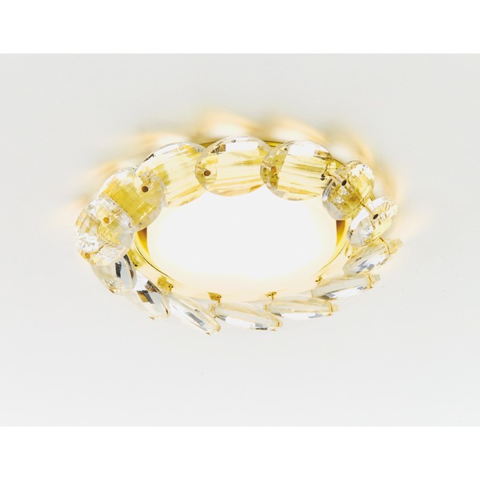 Светильник Ambrella light встраиваемый, GX53, цвет золото, d=85 мм