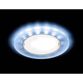 Светильник Ambrella light встраиваемый светодиодный, GX53, 3Вт, цвет хром, d=85 мм