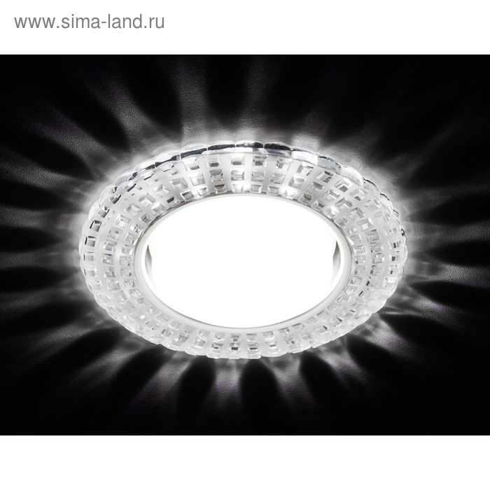 Светильник Ambrella light встраиваемый светодиодный, G5.3, 3Вт, цвет хром, d=90 мм - Фото 1