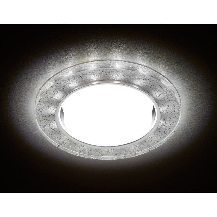 Светильник Ambrella light встраиваемый светодиодный, G5.3, 3Вт, цвет серебро, d=85 мм - фото 1906941562