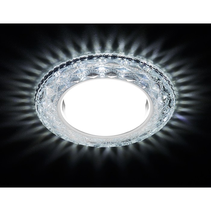Светильник Ambrella light встраиваемый светодиодный, G5.3, 3Вт, цвет хром, d=85 мм - фото 1906941565