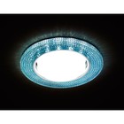 Светильник Ambrella light встраиваемый светодиодный, G5.3, 3Вт, цвет хром, сапфир, d=85 мм - фото 298941075