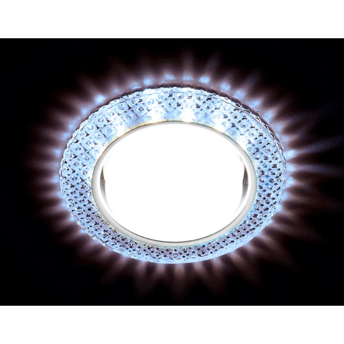Светильник Ambrella light встраиваемый светодиодный, G5.3, 3Вт, цвет хром, d=85 мм - фото 1906941568