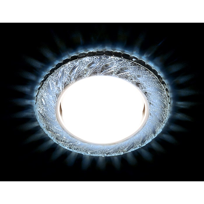 Светильник Ambrella light встраиваемый светодиодный, G5.3, 3Вт, цвет хром, d=85 мм - фото 1906941572