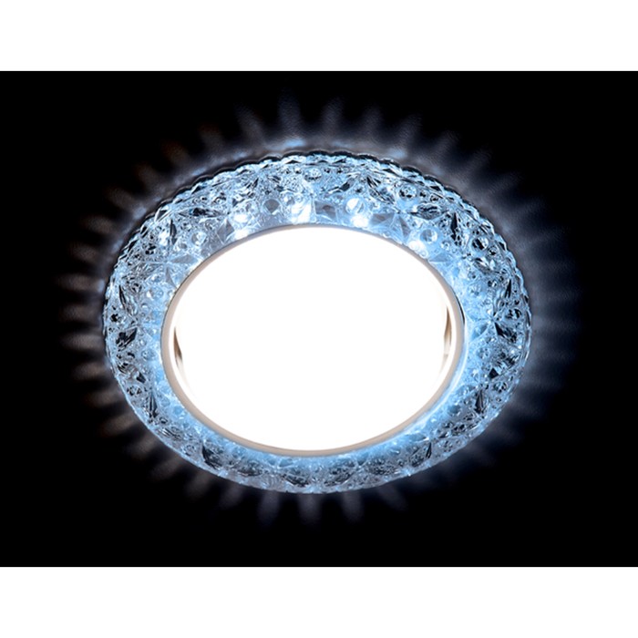 Светильник Ambrella light встраиваемый светодиодный, G5.3, 3Вт, цвет хром, d=85 мм - фото 1906941574