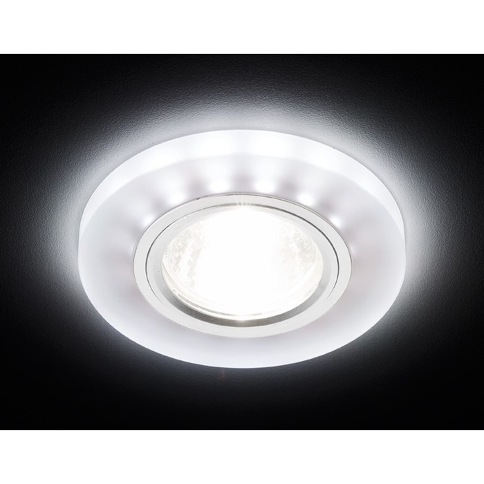 Светильник Ambrella light встраиваемый светодиодный, G5.3, 3Вт, цвет белый, d=60 мм - фото 1906941588
