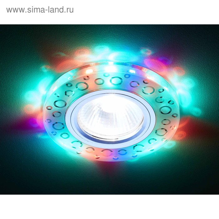 Светильник Ambrella light встраиваемый светодиодный, G5.3, 3Вт, цвет белый, d=60 мм - Фото 1