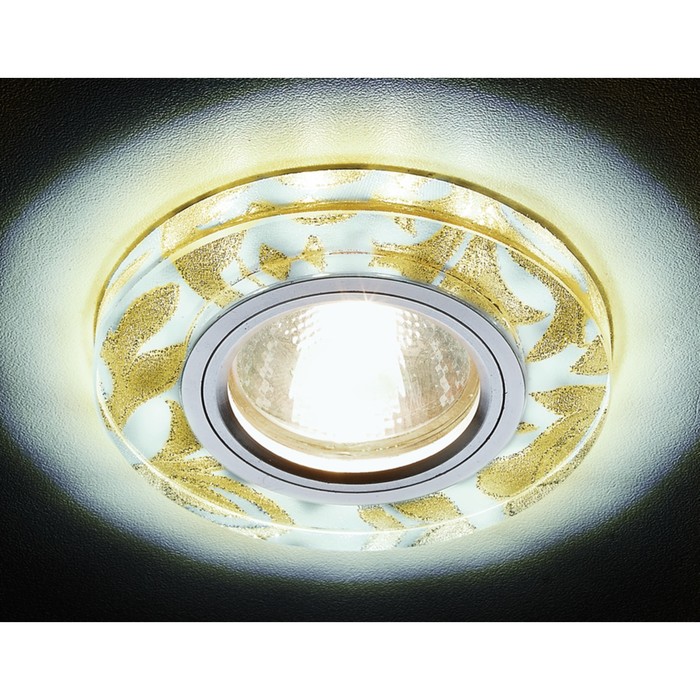 Светильник Ambrella light встраиваемый светодиодный, G5.3, 3Вт, цвет белый, золото, d=60 мм - фото 1906941603