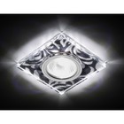 Светильник Ambrella light встраиваемый светодиодный, G5.3, 3Вт, цвет чёрный, серебро, d=55 мм - фото 4218639