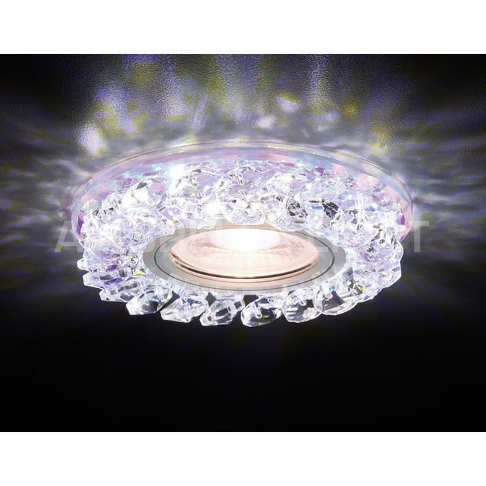 Светильник Ambrella light встраиваемый светодиодный, G5.3, 3Вт, цвет перламутровый, d=60 мм - фото 1906941616