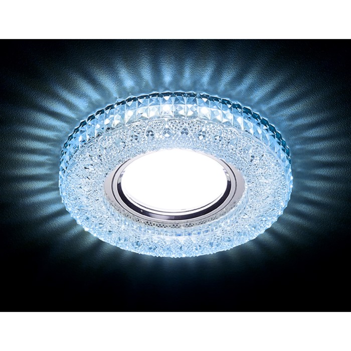 Светильник Ambrella light встраиваемый светодиодный, G5.3, 3Вт, цвет хром, d=60 мм - фото 1906941617