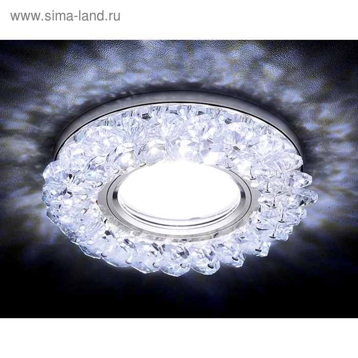 Светильник Ambrella light встраиваемый светодиодный, G5.3, 3Вт, цвет хром, d=60 мм - Фото 1