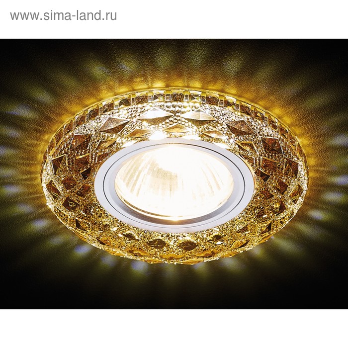 Светильник Ambrella light встраиваемый светодиодный, G5.3, 3Вт, цвет коричневый, d=65 мм - Фото 1