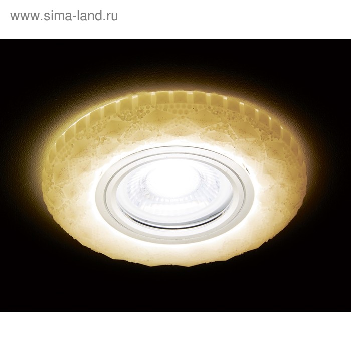 Светильник Ambrella light встраиваемый светодиодный, G5.3, 3Вт, цвет белый, d=65 мм - Фото 1