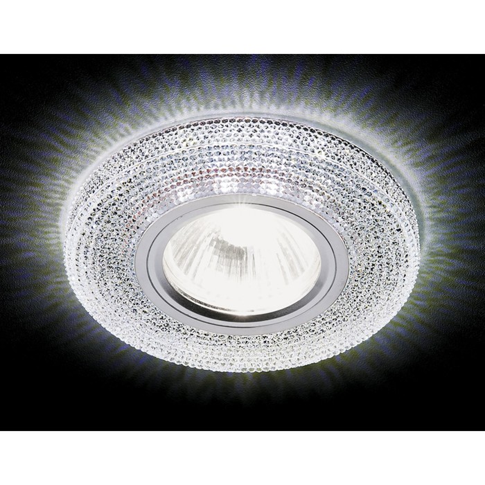 Светильник Ambrella light встраиваемый светодиодный, G5.3, 3Вт, цвет хром, d=65 мм - фото 1906941636