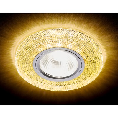 Светильник Ambrella light встраиваемый светодиодный, G5.3, 3Вт, цвет золото, d=65 мм