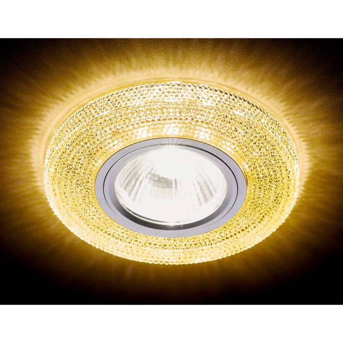 Светильник Ambrella light встраиваемый светодиодный, G5.3, 3Вт, цвет золото, d=65 мм - фото 1906941637
