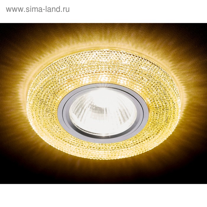 Светильник Ambrella light встраиваемый светодиодный, G5.3, 3Вт, цвет золото, d=65 мм - Фото 1
