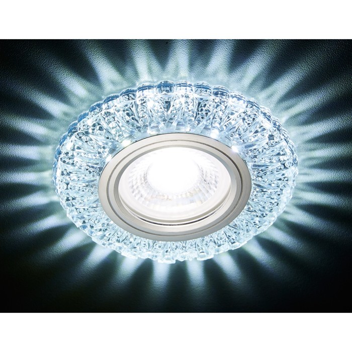 Светильник Ambrella light встраиваемый светодиодный, G5.3, 3Вт, цвет хром - фото 1906941647