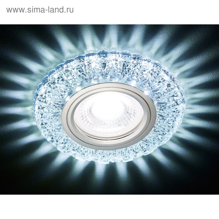 Светильник Ambrella light встраиваемый светодиодный, G5.3, 3Вт, цвет хром - Фото 1