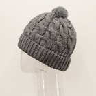 Шапка женская RWH8772 цвет серый, р-р 56-58 - Фото 3