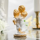 Статуэтка "Амур", цвет белый, с золотистым декором, 17 см - Фото 3