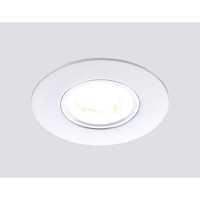 Светильник Ambrella light встраиваемый, MR16, GU5.3, цвет серебро, d=60 мм