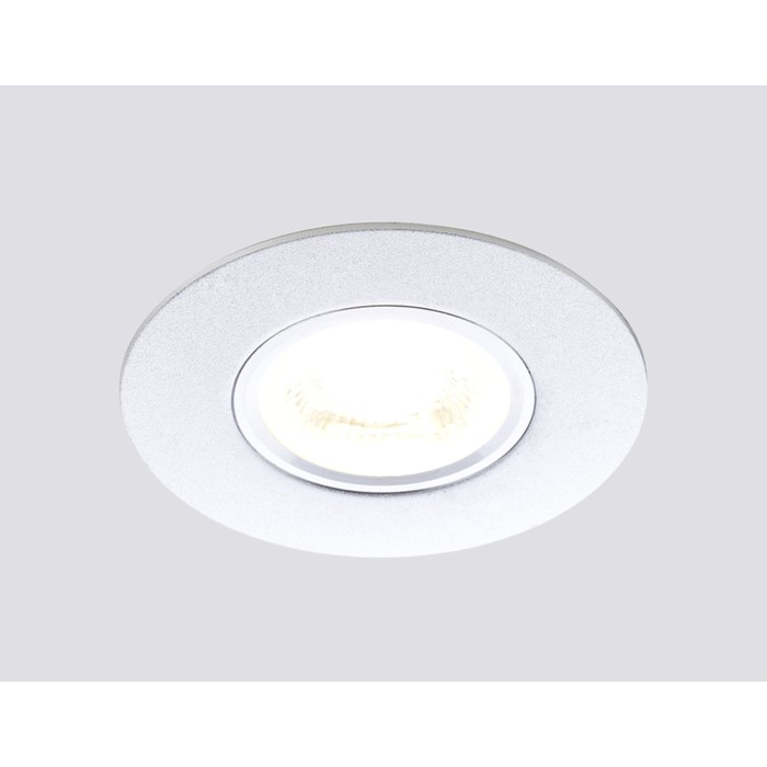 Светильник Ambrella light встраиваемый, MR16, GU5.3, цвет серебро, d=60 мм