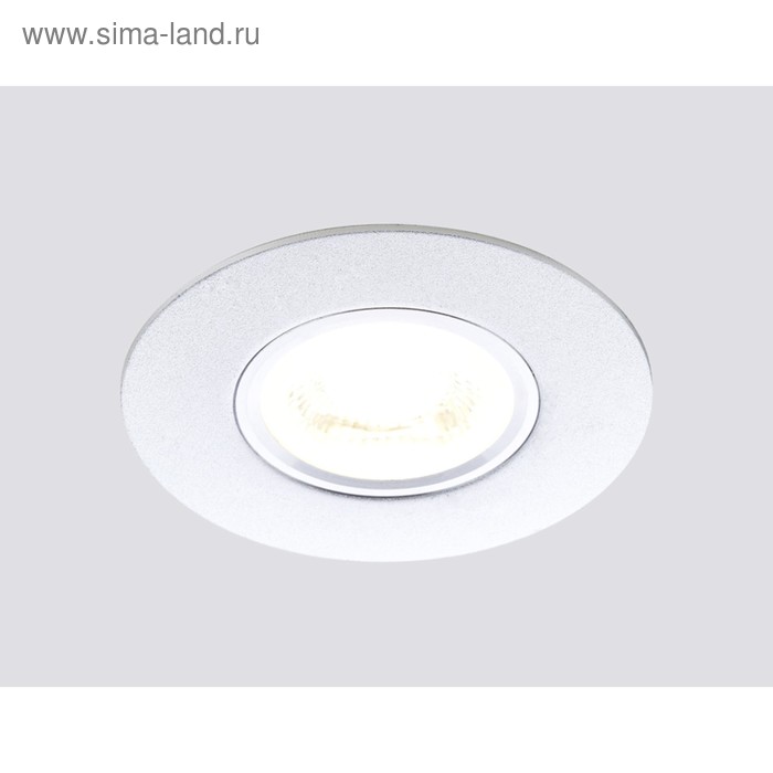 Светильник Ambrella light встраиваемый, MR16, GU5.3, цвет серебро, d=60 мм - Фото 1