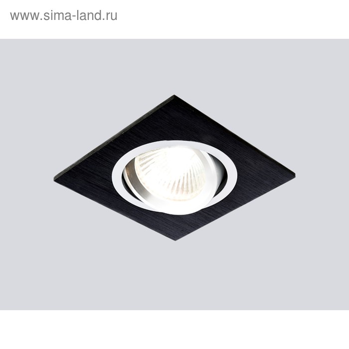 Светильник Ambrella light встраиваемый, MR16, GU5.3, цвет чёрный, d=70 мм - Фото 1
