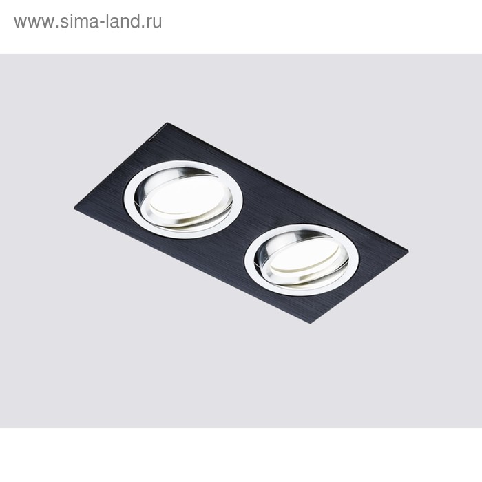Светильник Ambrella light встраиваемый, MR16, GU5.3, цвет чёрный, d=70x155 мм - Фото 1
