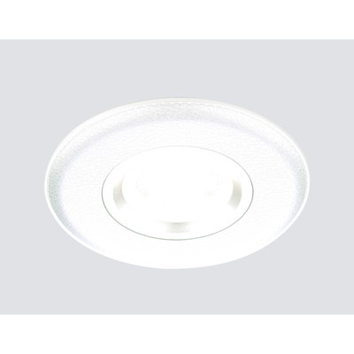 Светильник Ambrella light встраиваемый, MR16, GU5.3, цвет белый, d=70 мм
