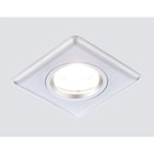 Светильник Ambrella light встраиваемый, MR16, GU5.3, цвет серебро, d=70 мм - фото 4218748