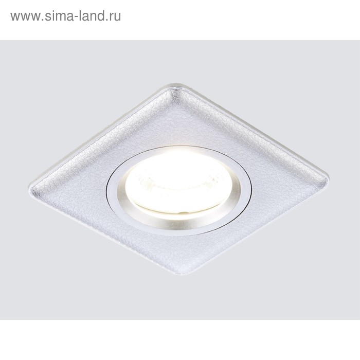 Светильник Ambrella light встраиваемый, MR16, GU5.3, цвет серебро, d=70 мм - Фото 1