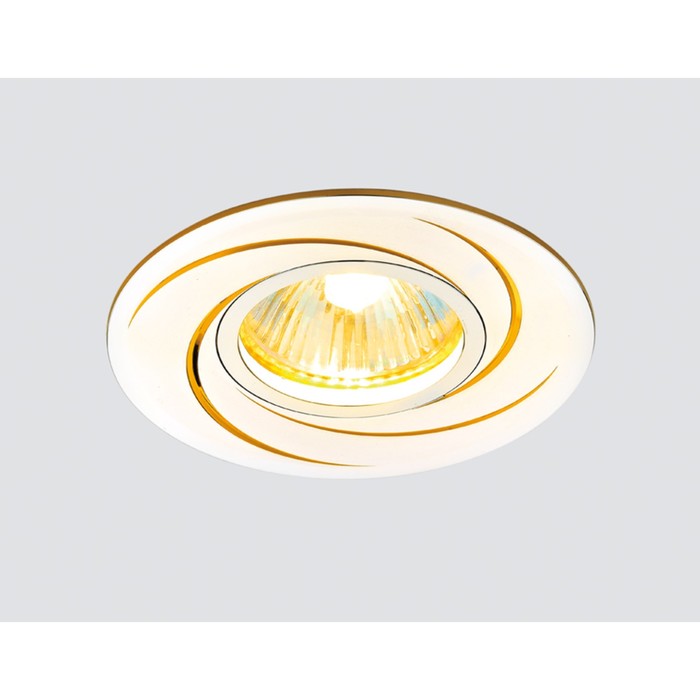 Светильник Ambrella light встраиваемый, MR16, GU5.3, цвет золото, d=60 мм - фото 1906941738
