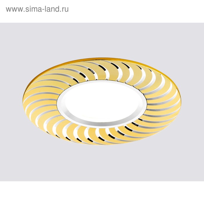 Светильник Ambrella light встраиваемый, MR16, GU5.3, цвет золото, d=65 мм - Фото 1