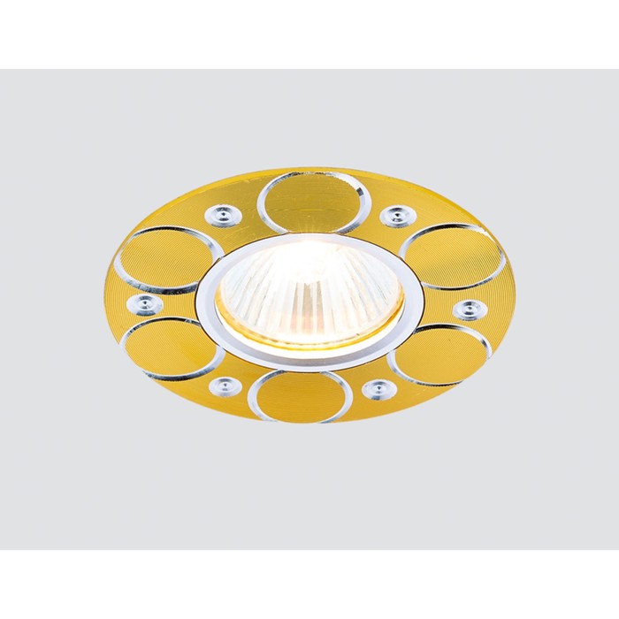 Светильник Ambrella light встраиваемый, MR16, GU5.3, цвет золото, d=60 мм - фото 1906941751