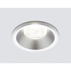 Светильник Ambrella light встраиваемый, MR16, GU5.3, цвет серебро, d=60 мм - фото 4218769