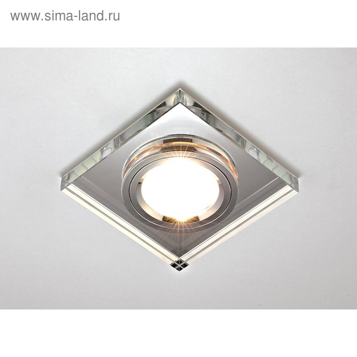 Светильник Ambrella light встраиваемый, MR16, GU5.3, цвет хром, d=60 мм - Фото 1