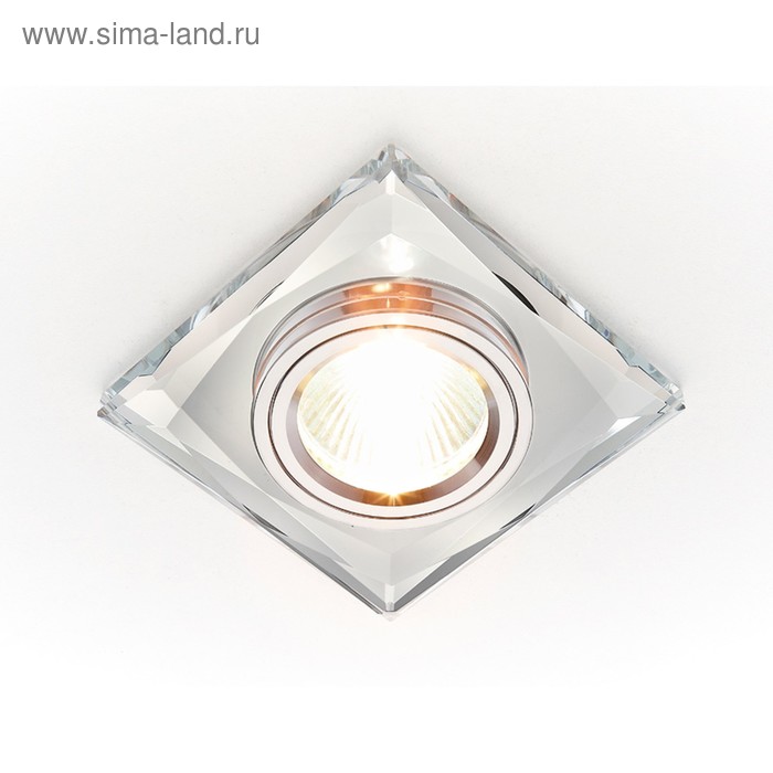 Светильник Ambrella light встраиваемый, MR16, GU5.3, цвет хром, d=65 мм - Фото 1