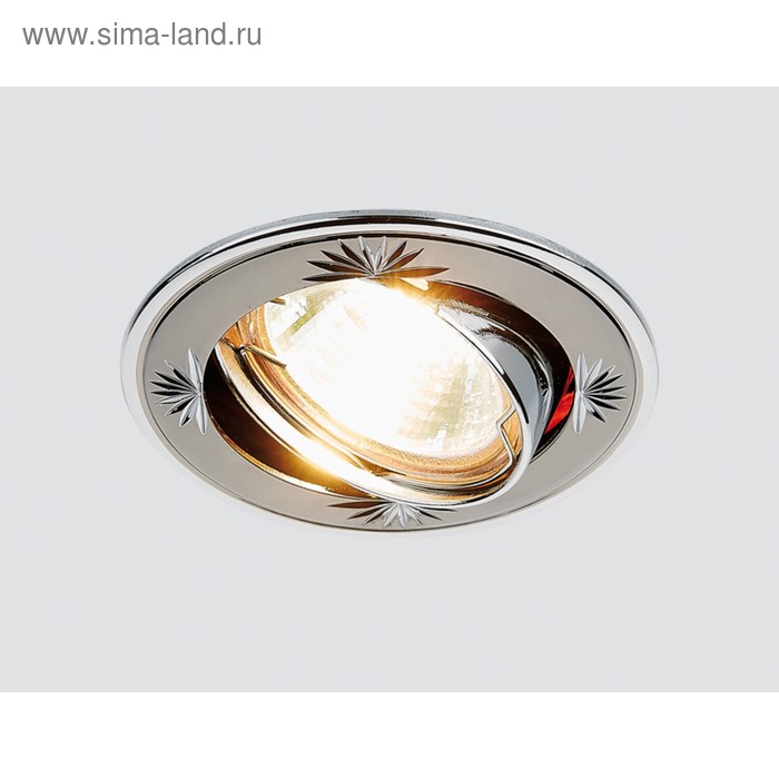 Светильник Ambrella light встраиваемый, MR16, GU5.3, цвет чёрный, d=75 мм - Фото 1