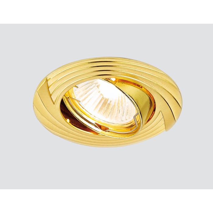 Светильник Ambrella light встраиваемый, MR16, GU5.3, цвет золото, d=75 мм