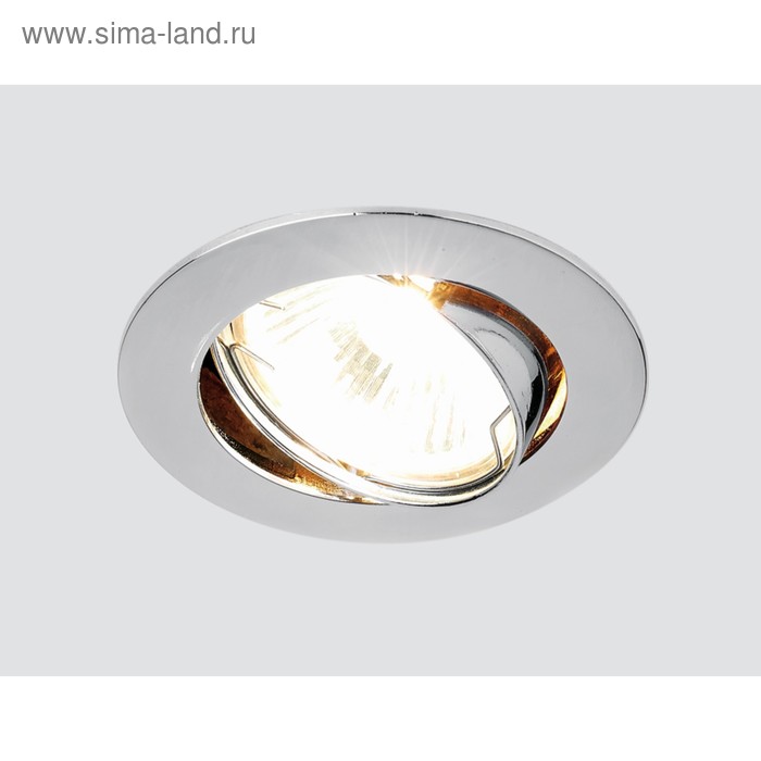 Светильник Ambrella light встраиваемый, MR16, GU5.3, цвет хром, d=75 мм - Фото 1