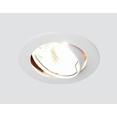 Светильник Ambrella light встраиваемый, MR16, GU5.3, цвет белый, d=75 мм