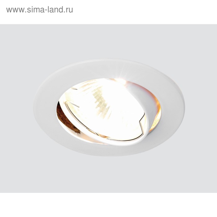 Светильник Ambrella light встраиваемый, MR16, GU5.3, цвет белый, d=75 мм - Фото 1